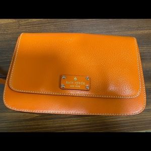 (Sold) Kate Spade Orange Medium Size Crossbody Bag